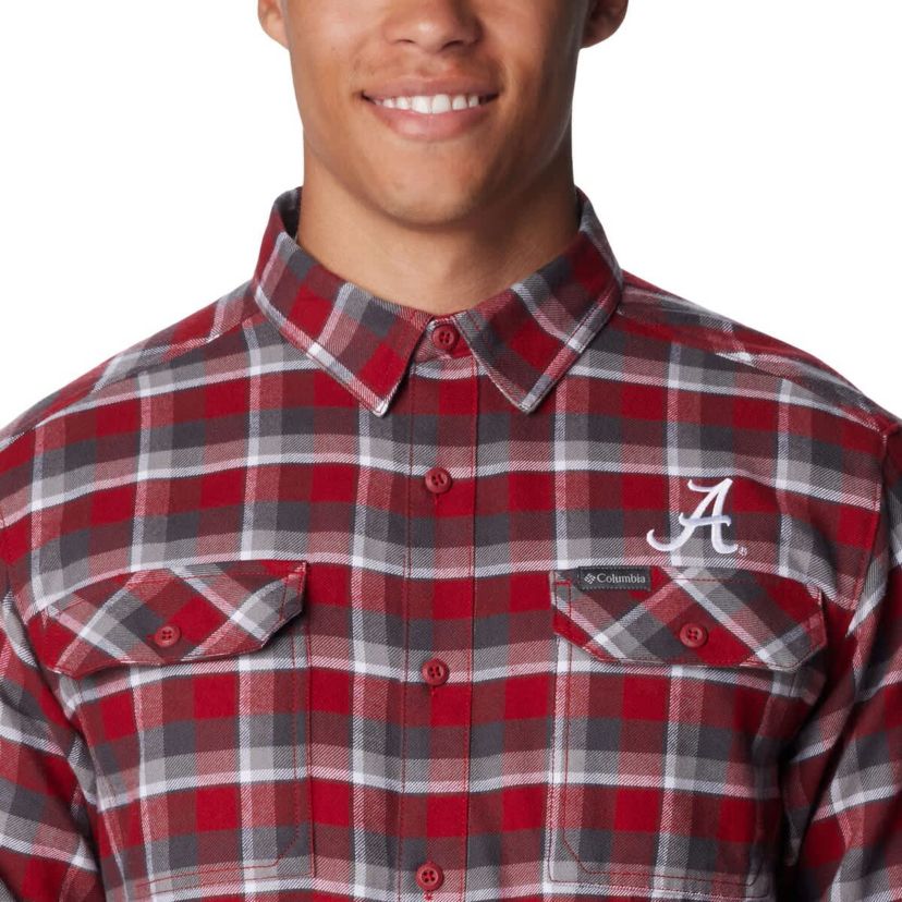 Alabama Crimson Tide NCAA Alabama Tide Flare Gun Flannel Long Sleeve Shirt