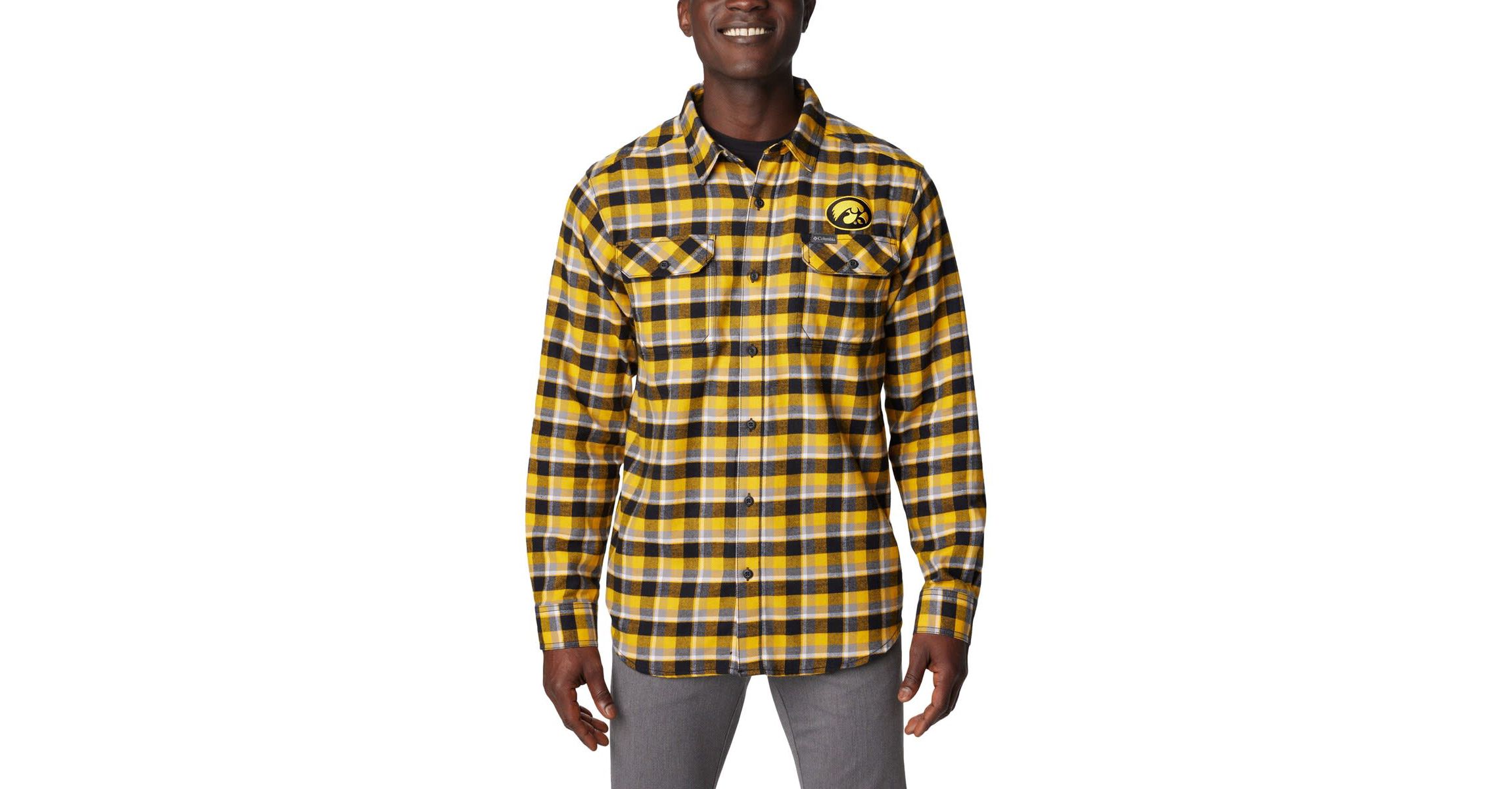 NCAA Iowa Hawkeyes Flare Gun Flannel Long Sleeve Shirt