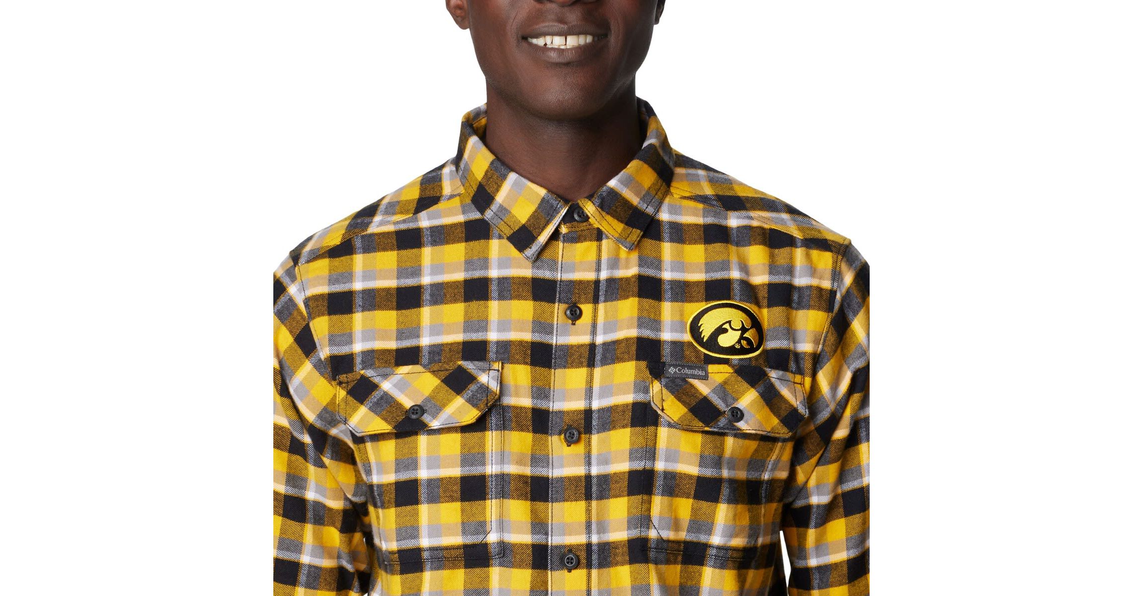 NCAA Iowa Hawkeyes Flare Gun Flannel Long Sleeve Shirt