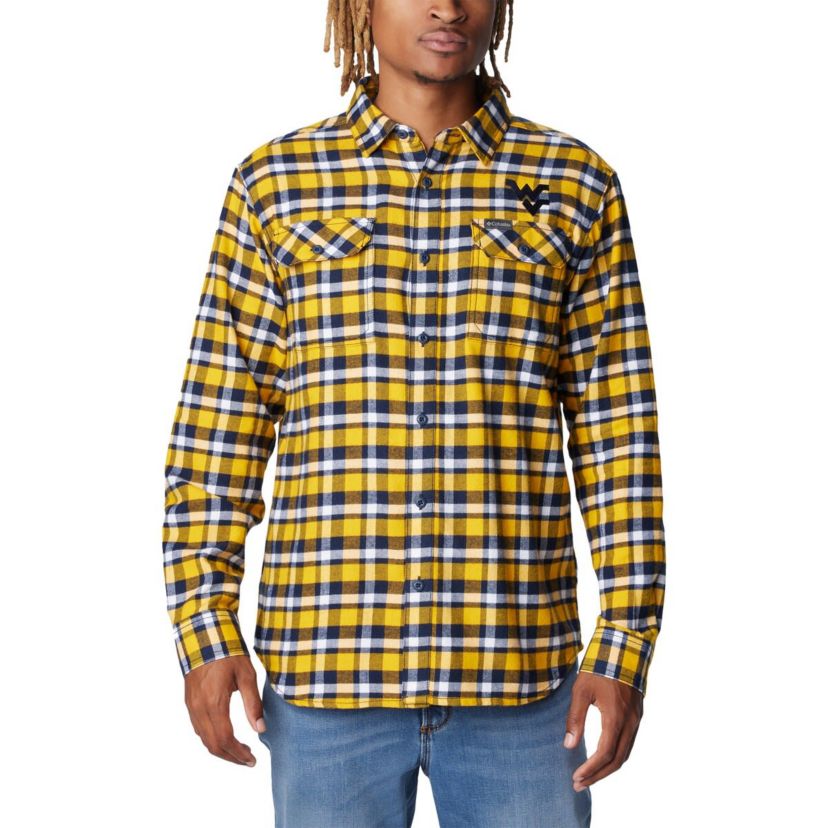 NCAA West Virginia Mountaineers Flare Gun Flannel Long Sleeve Shirt