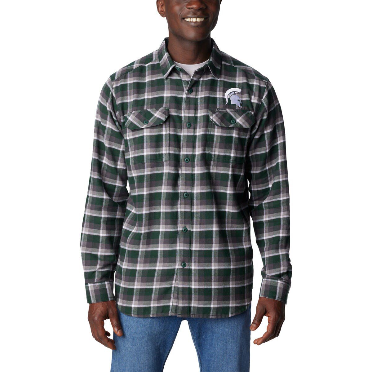 NCAA Michigan State Spartans Flare Gun Flannel Long Sleeve Shirt