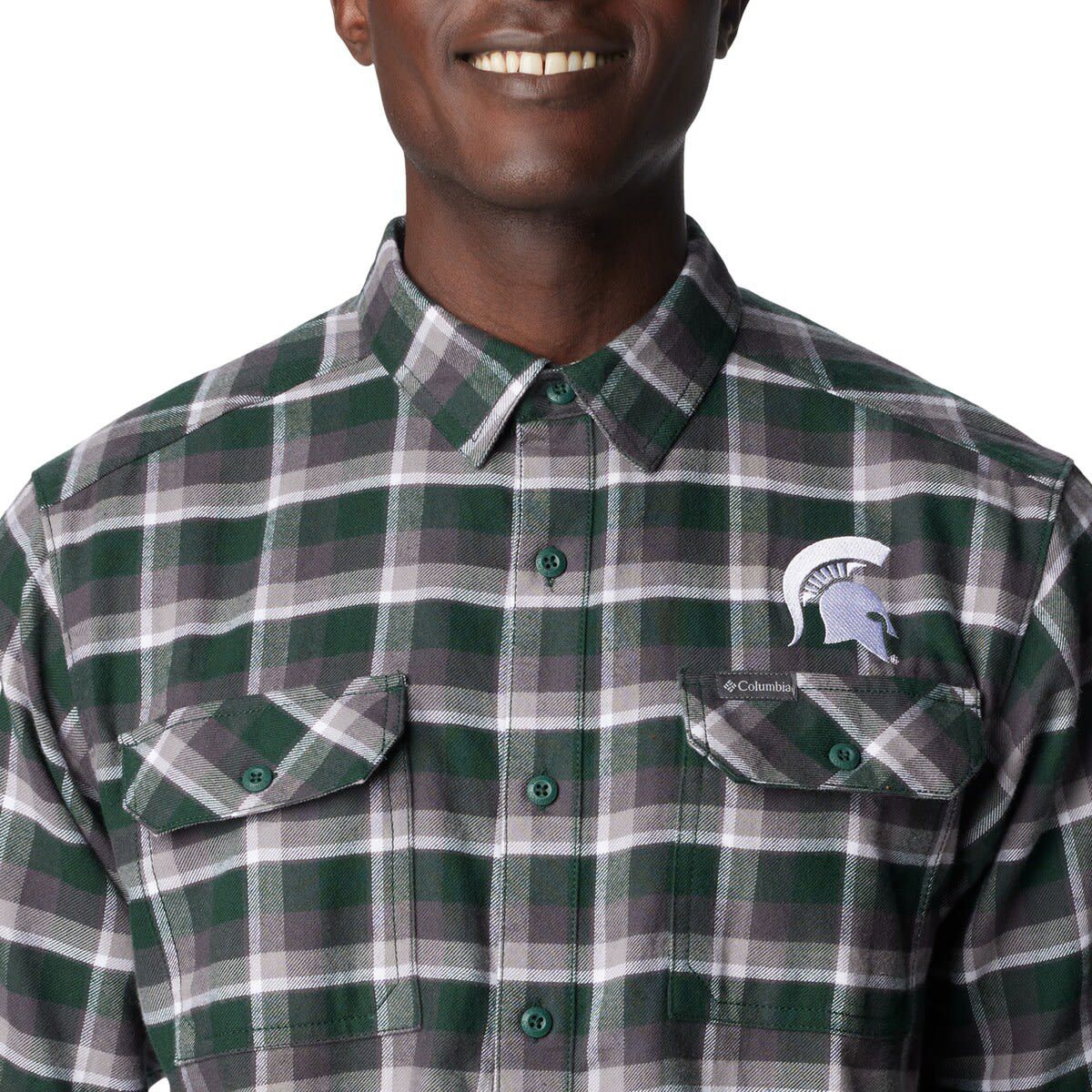 NCAA Michigan State Spartans Flare Gun Flannel Long Sleeve Shirt