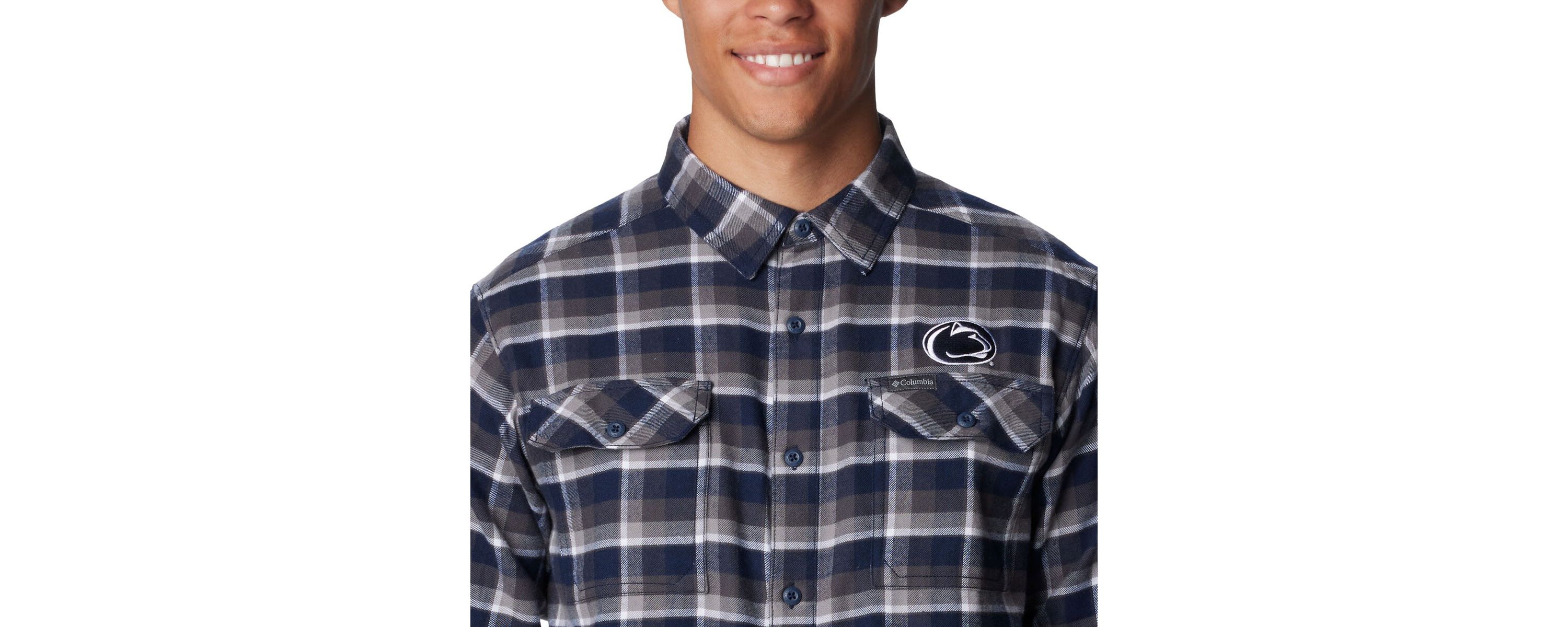 NCAA Penn State Nittany Lions Flare Gun Flannel Long Sleeve Shirt