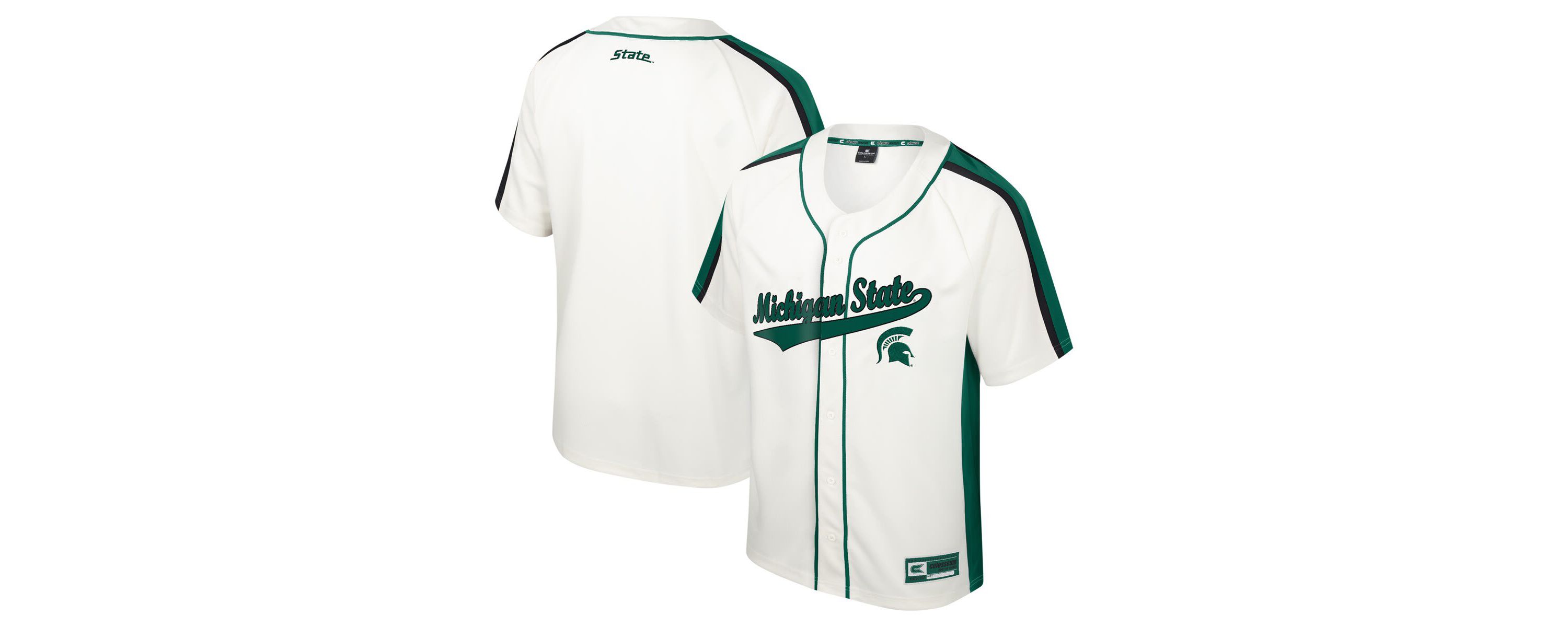 NCAA Michigan State Spartans Ruth Button-Up Baseball Jersey