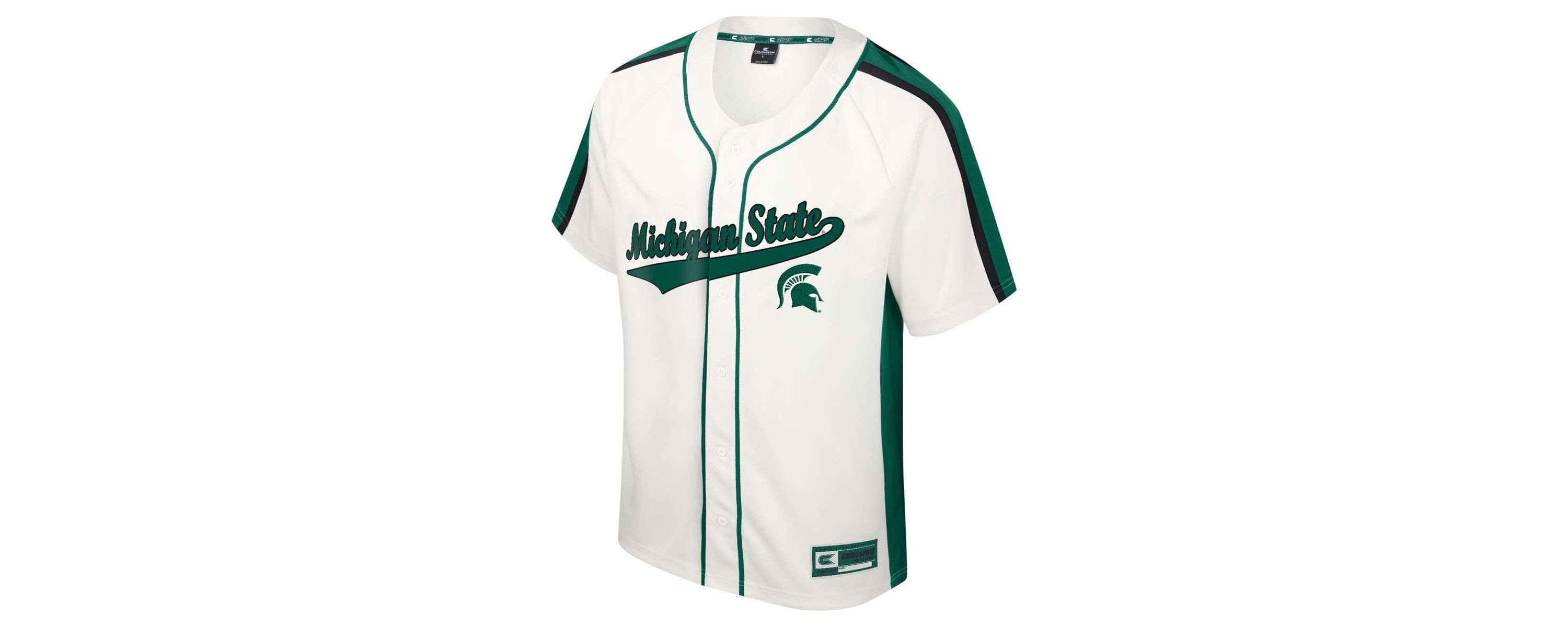 NCAA Michigan State Spartans Ruth Button-Up Baseball Jersey