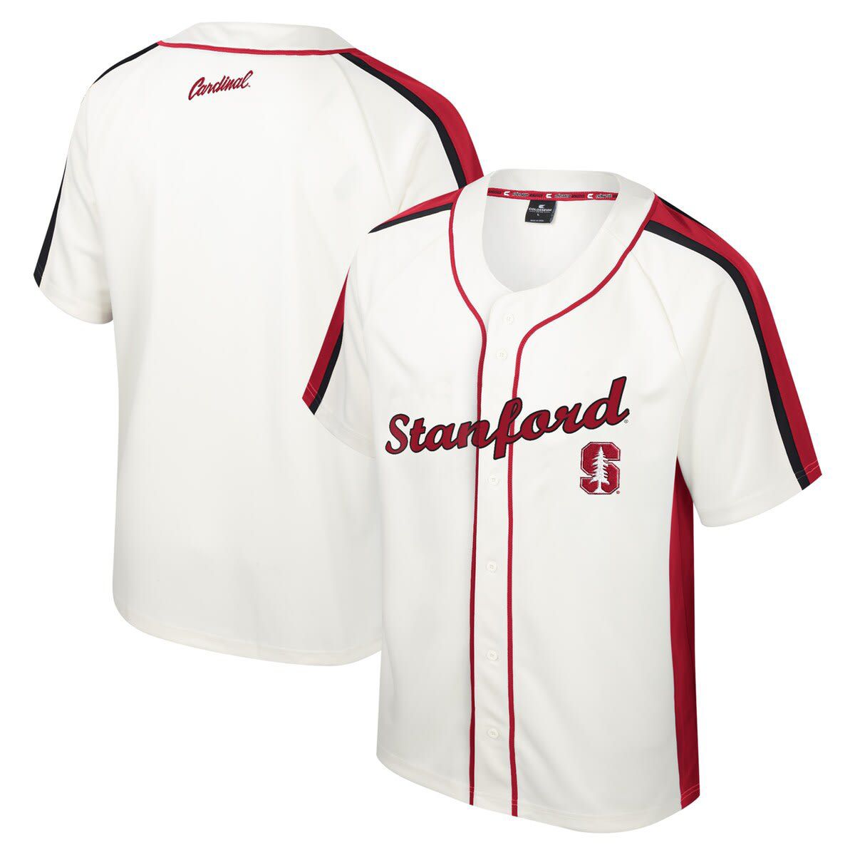 Stanford Cardinal NCAA Stanford Ruth Button-Up Baseball Jersey