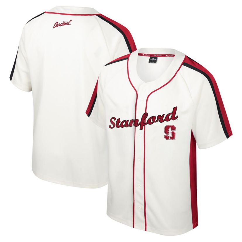 Stanford Cardinal NCAA Stanford Ruth Button-Up Baseball Jersey