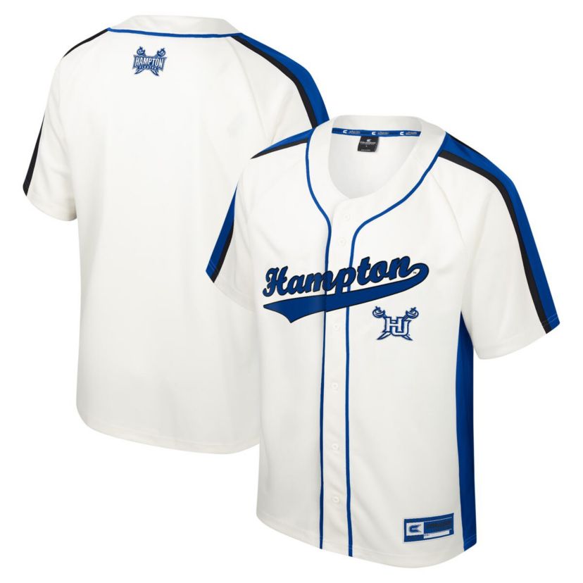NCAA Hampton Pirates Ruth Button-Up Baseball Jersey
