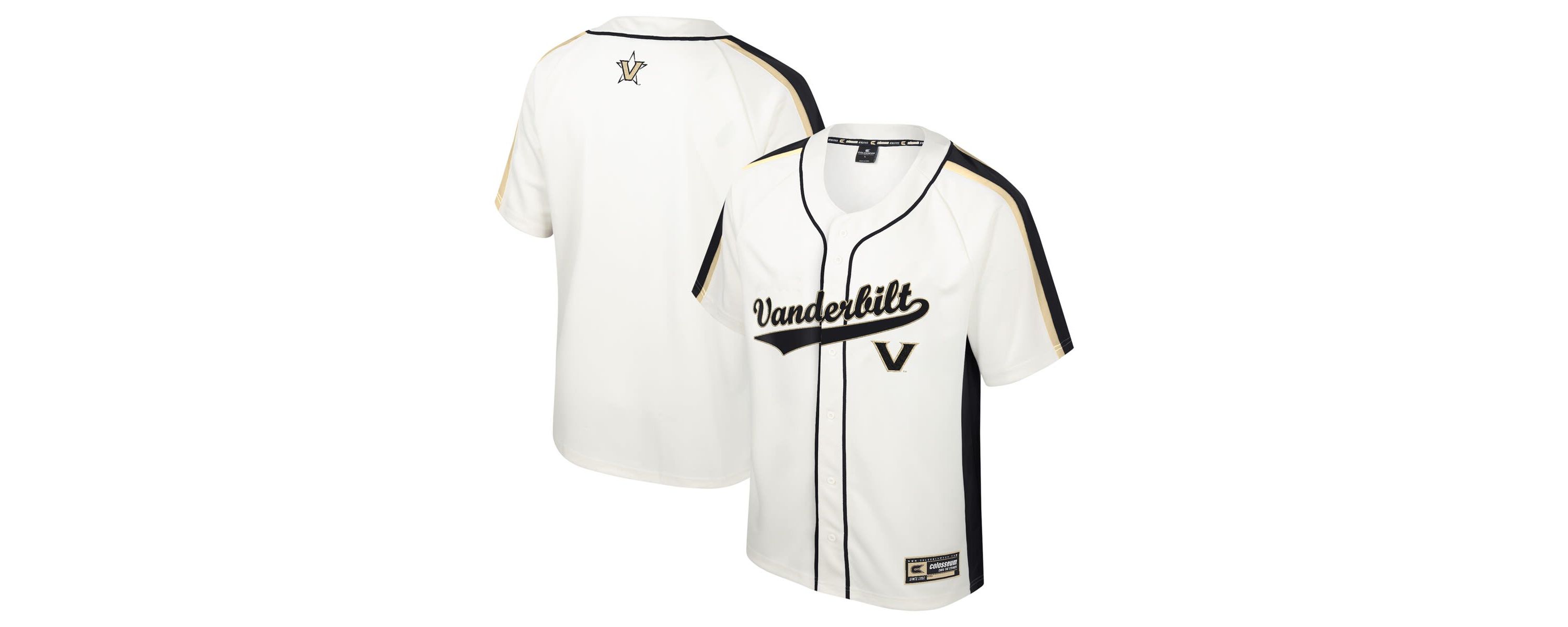 NCAA Vanderbilt Commodores Ruth Button-Up Baseball Jersey