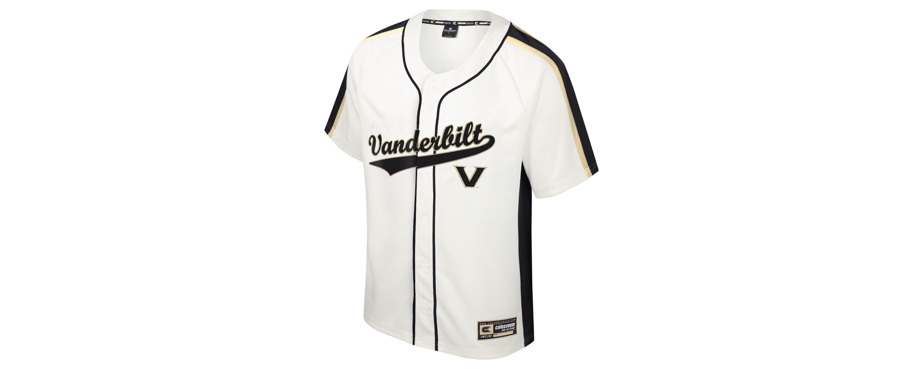 NCAA Vanderbilt Commodores Ruth Button-Up Baseball Jersey