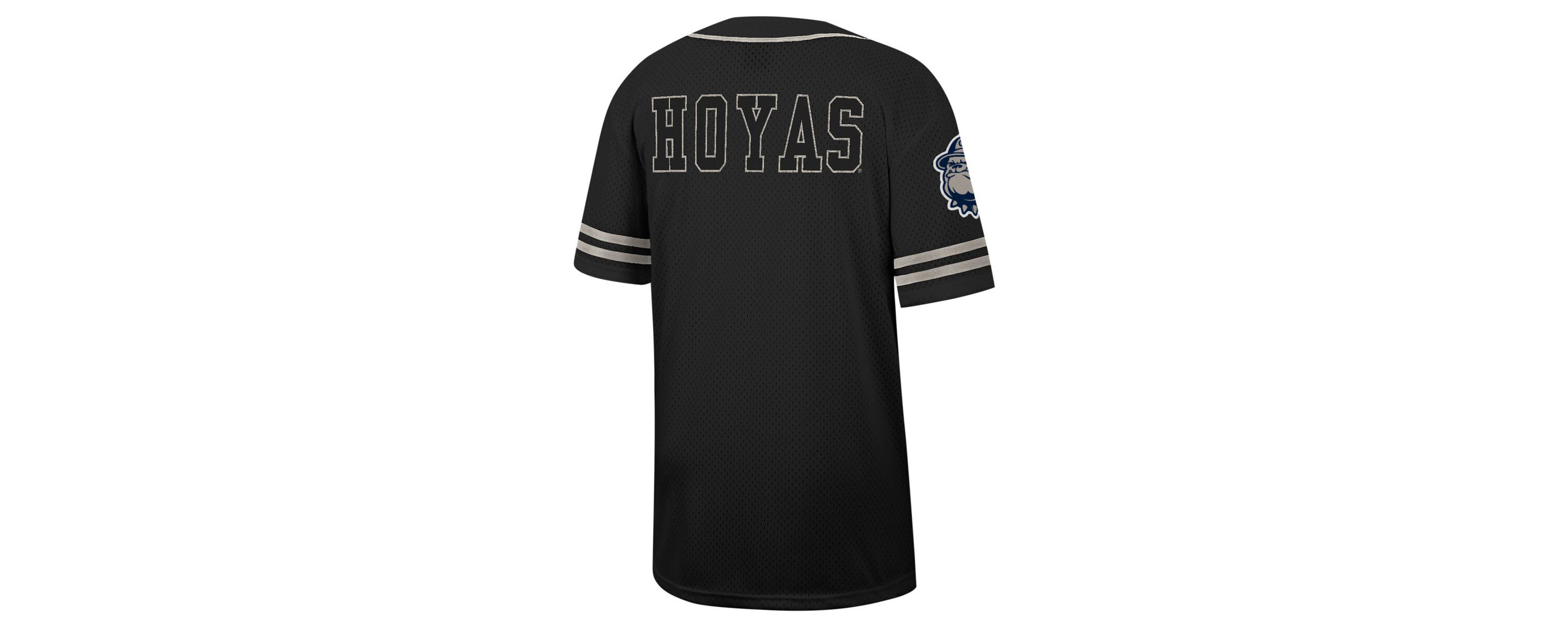 NCAA Georgetown Hoyas Free Spirited Mesh Button-Up Baseball Jersey