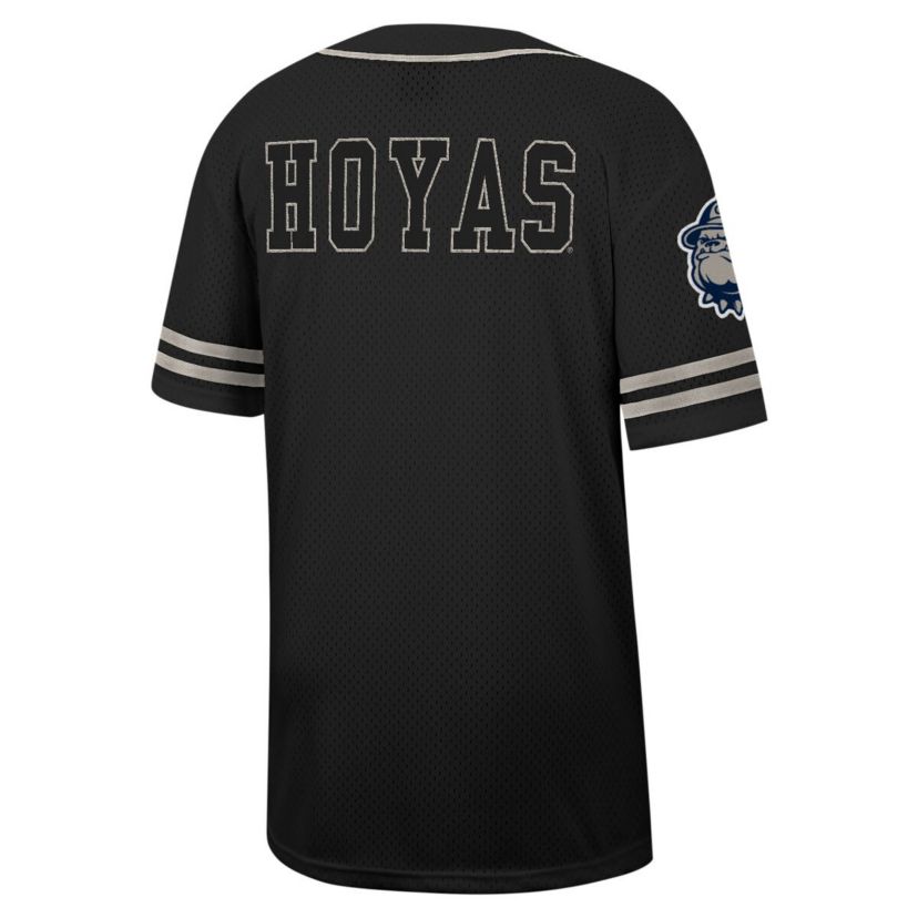 NCAA Georgetown Hoyas Free Spirited Mesh Button-Up Baseball Jersey
