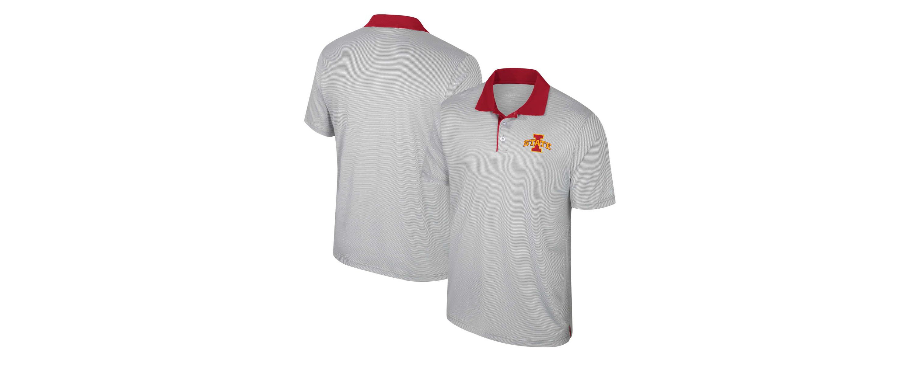 NCAA Iowa State Cyclones Tuck Striped Polo