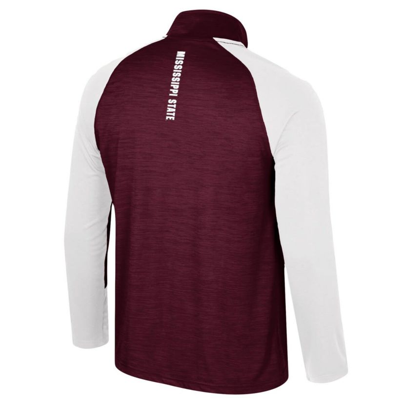 NCAA Mississippi State Bulldogs Langmore Raglan Quarter-Zip Top