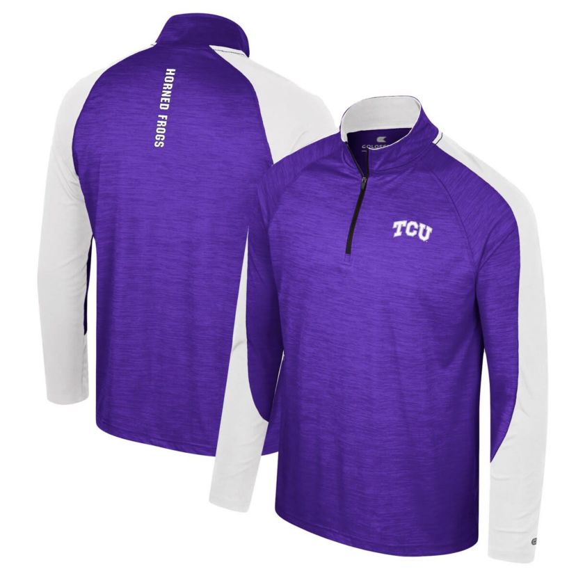 NCAA TCU Horned Frogs Langmore Raglan Quarter-Zip Top