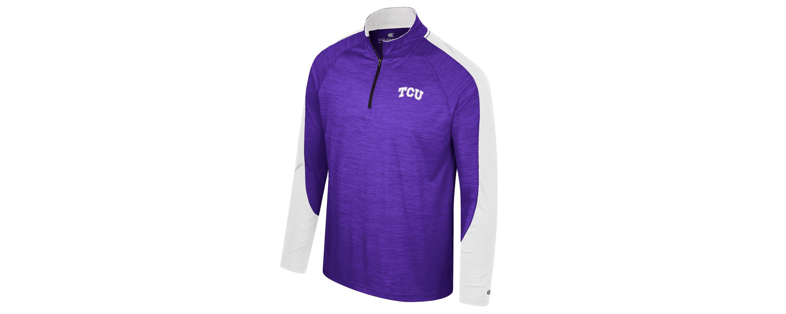 NCAA TCU Horned Frogs Langmore Raglan Quarter-Zip Top