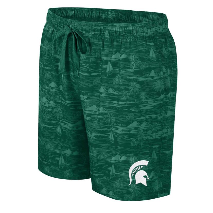 NCAA Michigan State Spartans Ozark Swim Shorts