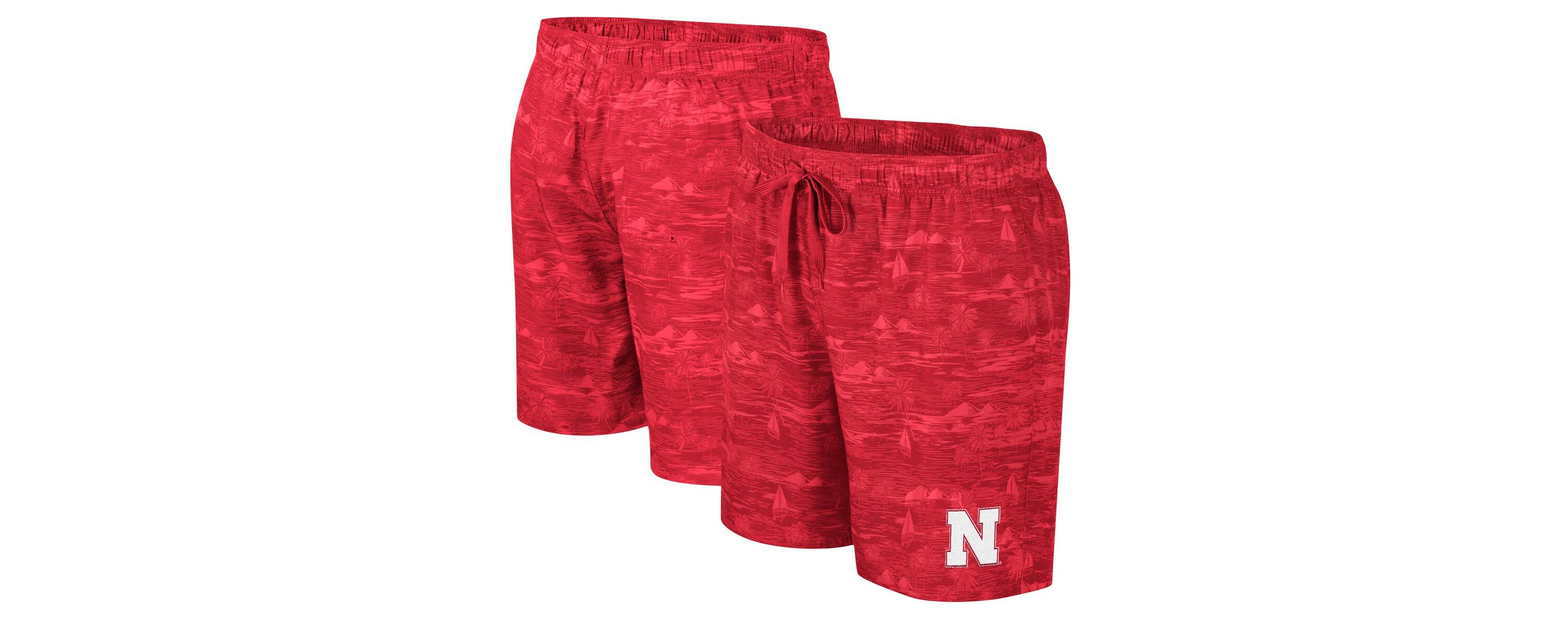 NCAA Nebraska Huskers Ozark Swim Shorts