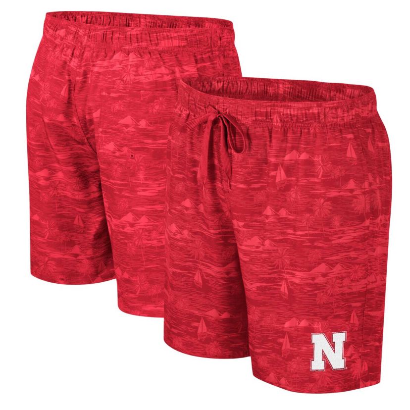 NCAA Nebraska Huskers Ozark Swim Shorts