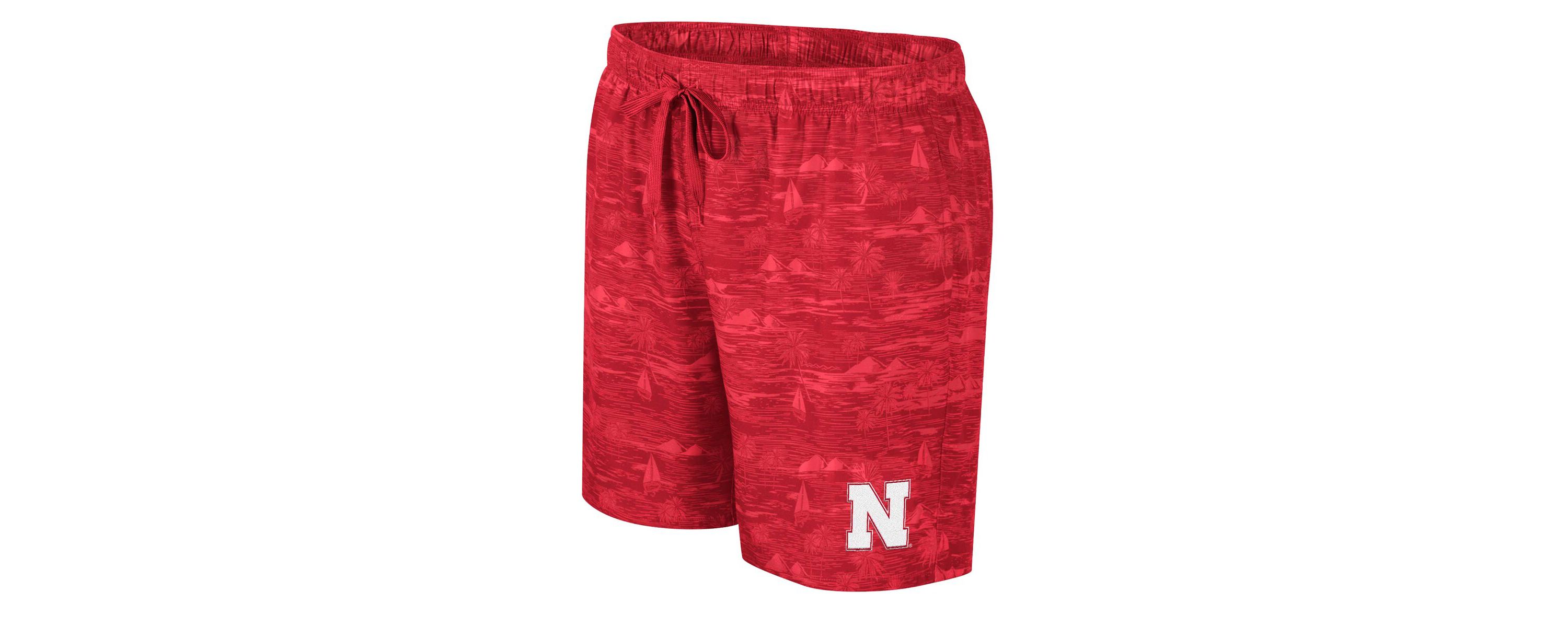 NCAA Nebraska Huskers Ozark Swim Shorts