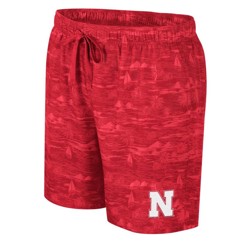 NCAA Nebraska Huskers Ozark Swim Shorts