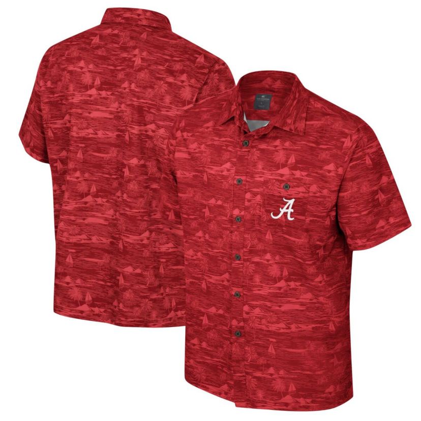 Alabama Crimson Tide NCAA Alabama Tide Ozark Button-Up Shirt