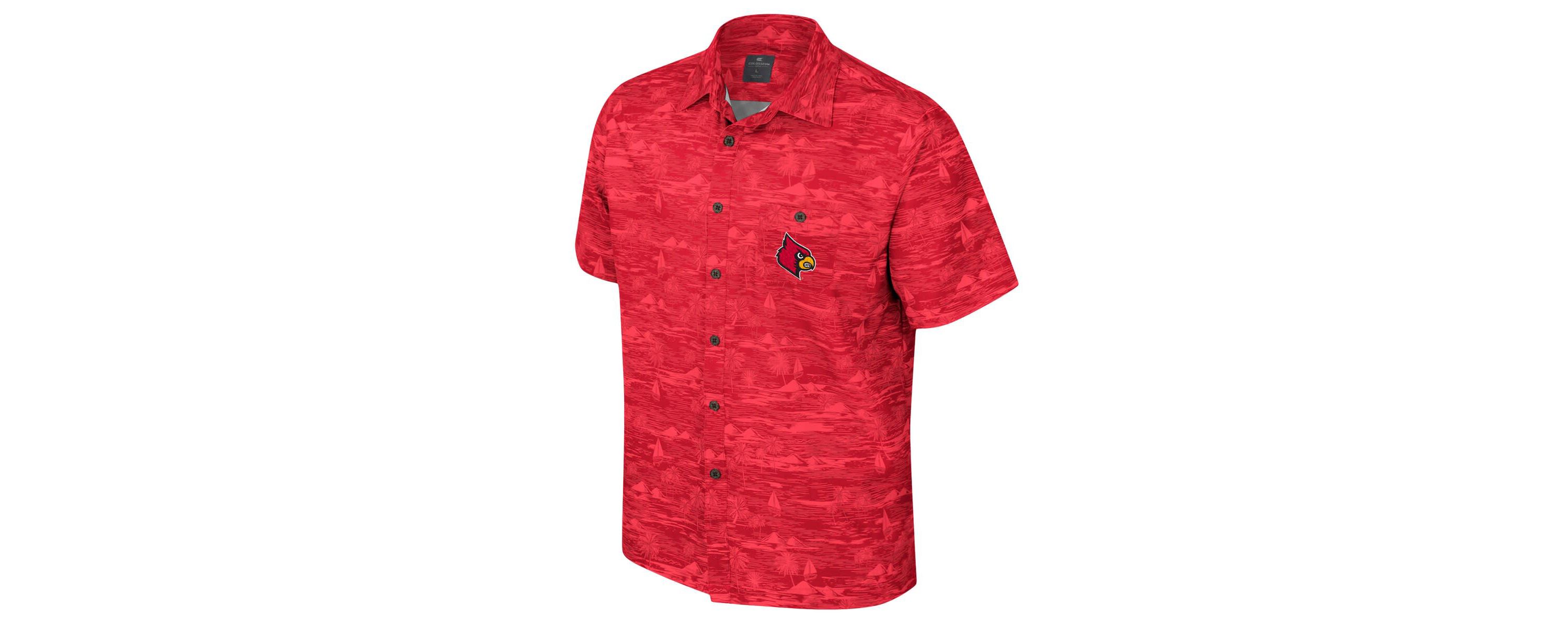NCAA Louisville Cardinals Ozark Button-Up Shirt