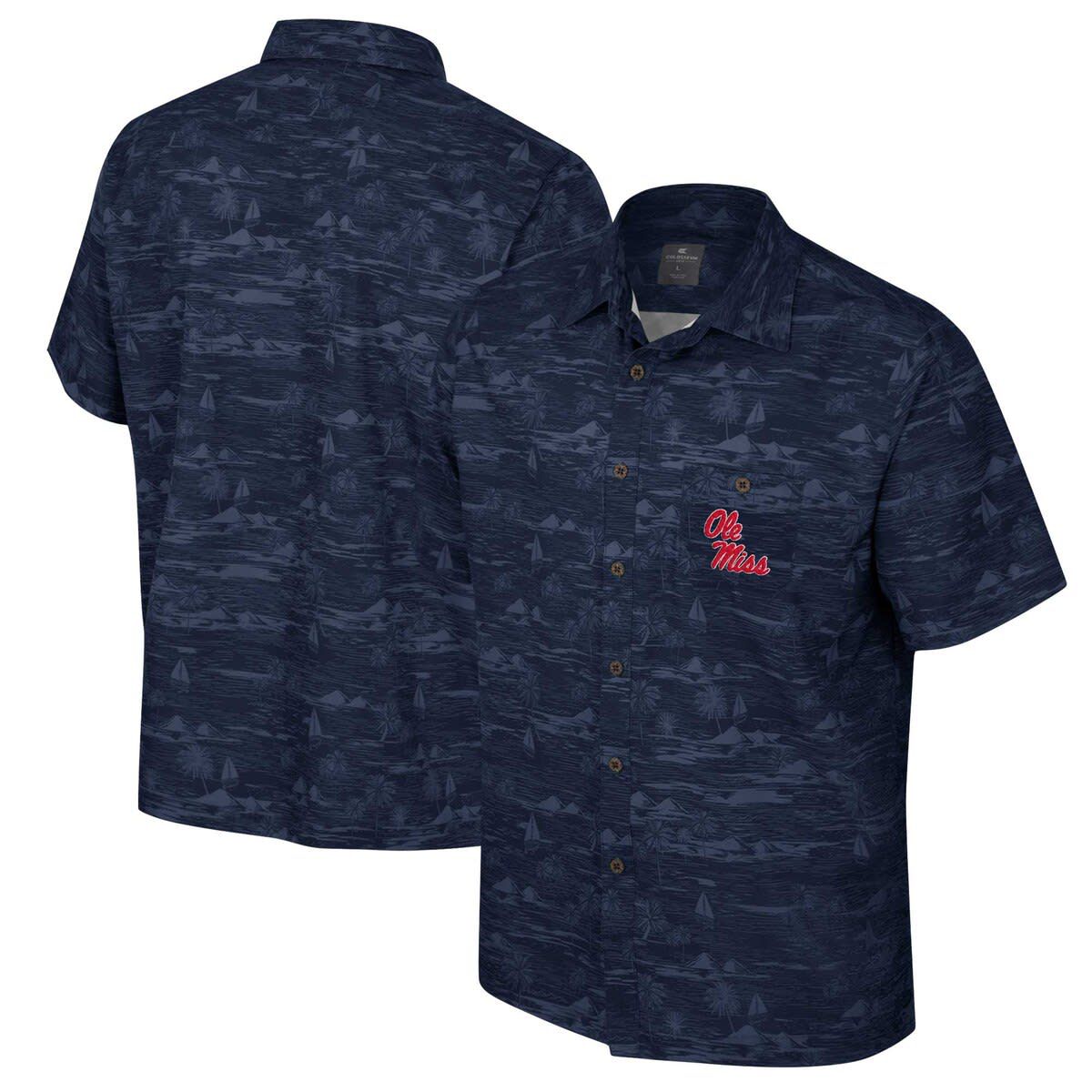 NCAA Ole Miss Rebels Ozark Button-Up Shirt