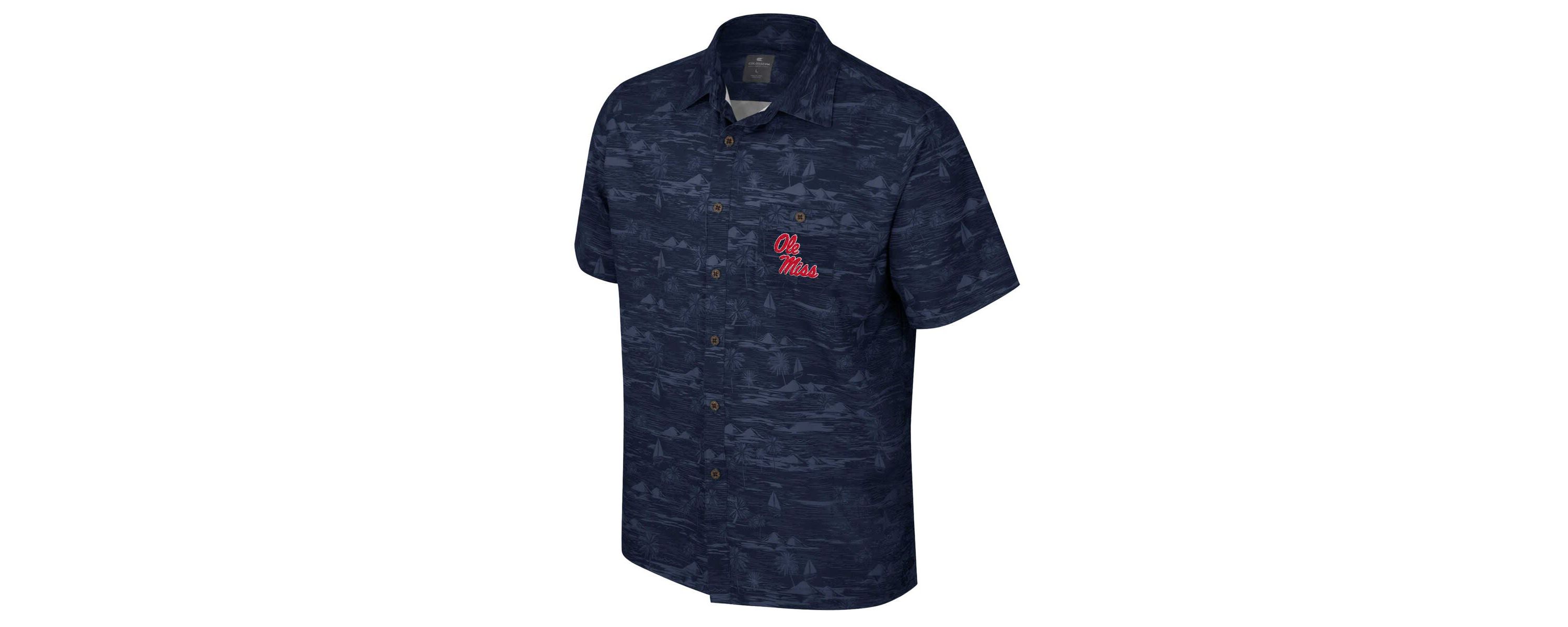 NCAA Ole Miss Rebels Ozark Button-Up Shirt