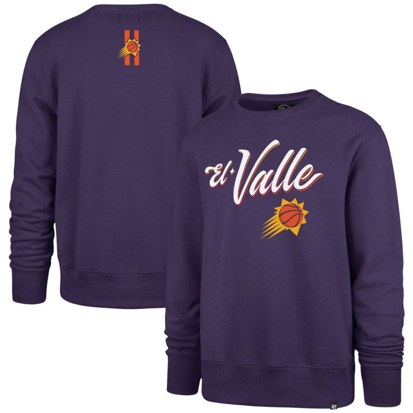 NBA Phoenix Suns 2023/24 City Edition game Headline Crew Pullover Sweatshirt