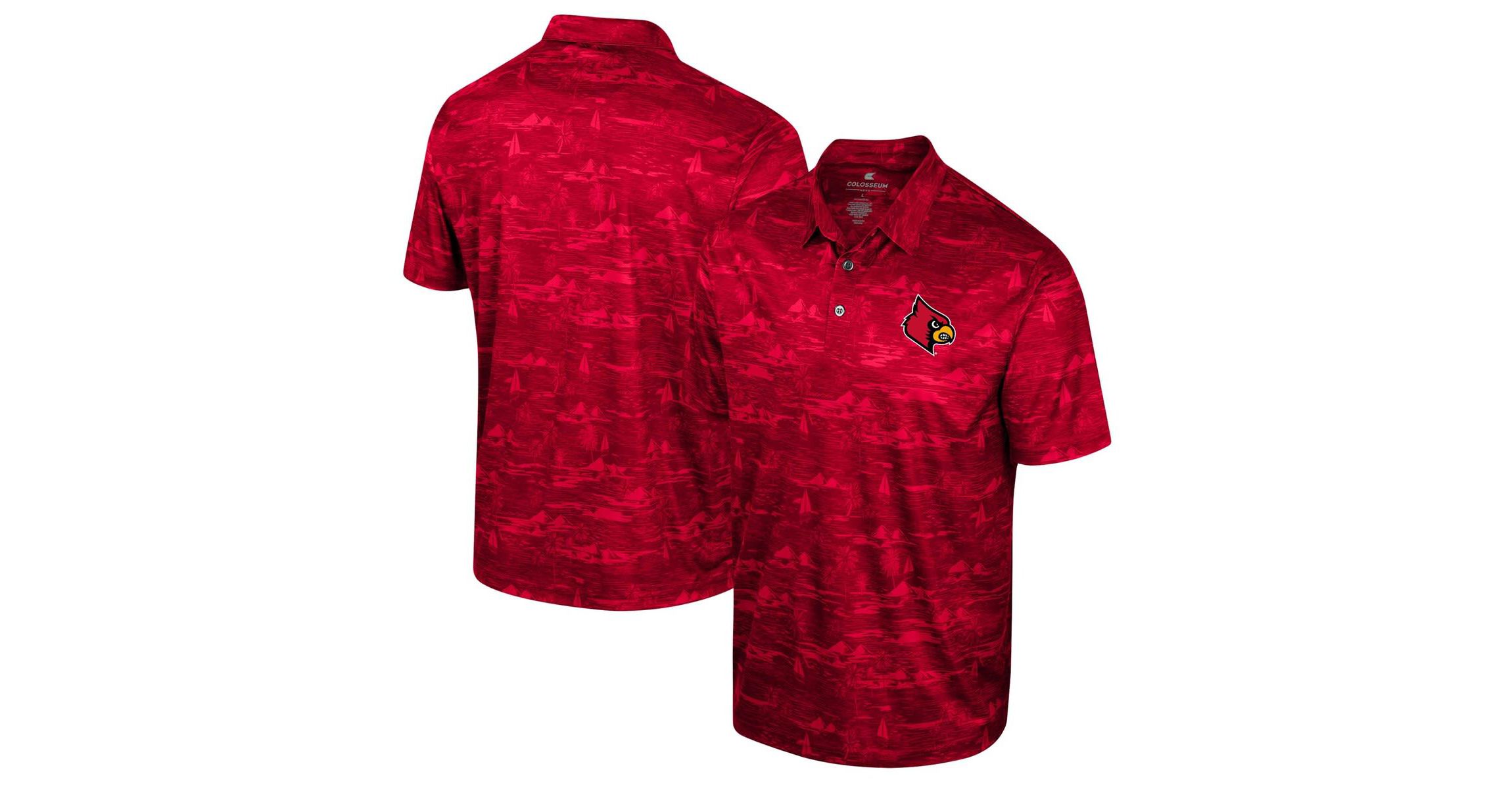 NCAA Louisville Cardinals Daly Print Polo