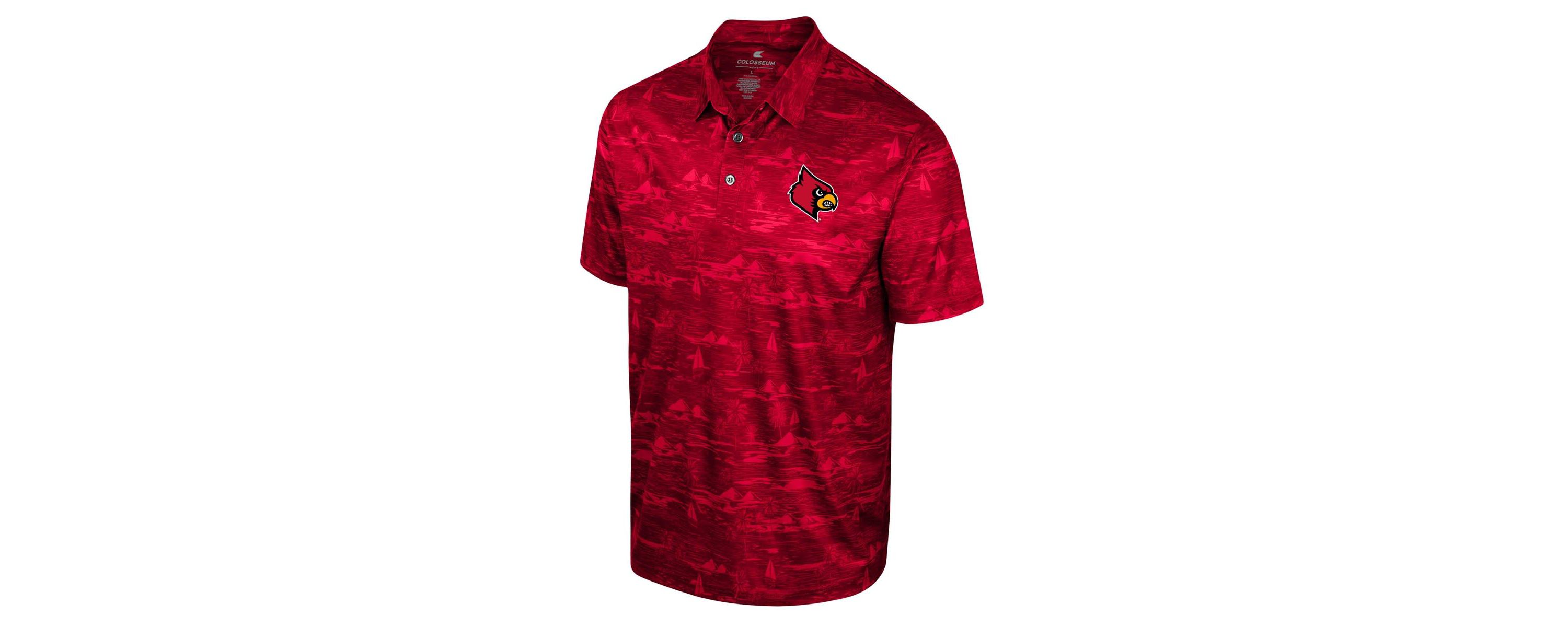 NCAA Louisville Cardinals Daly Print Polo