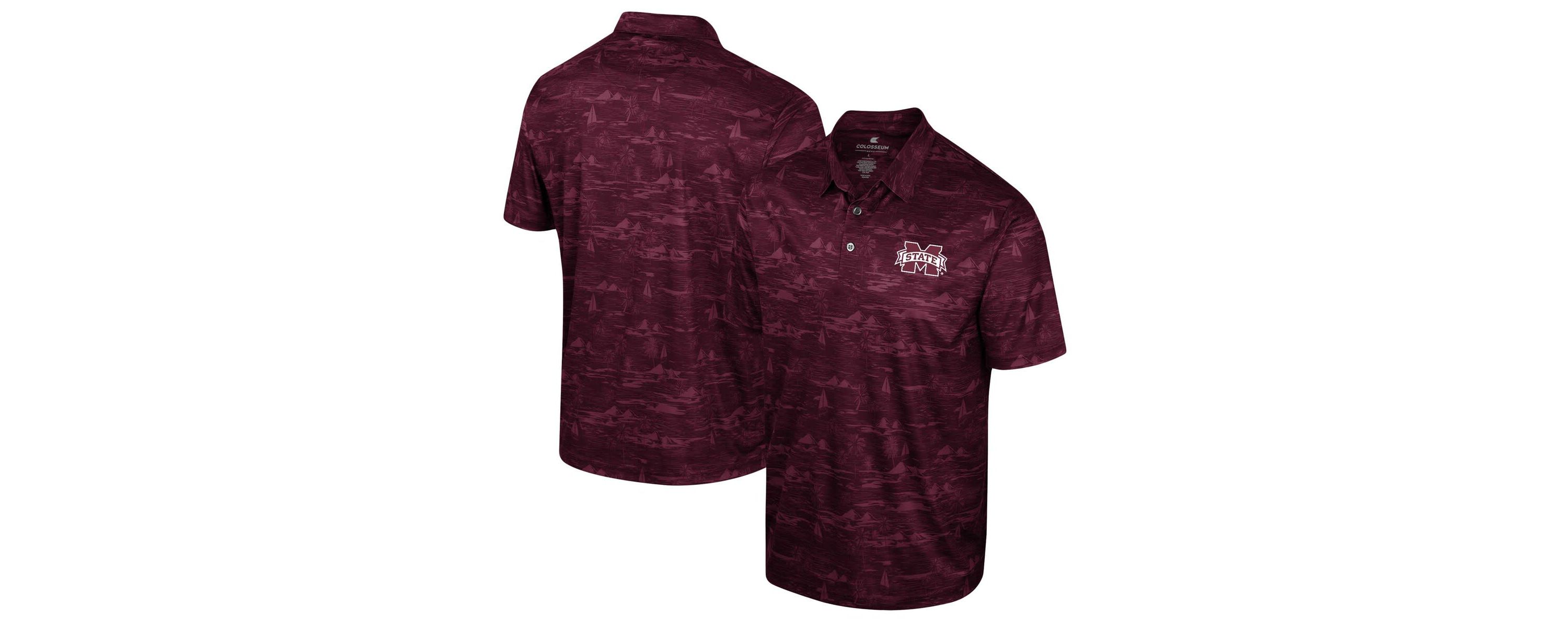 NCAA Mississippi State Bulldogs Daly Print Polo