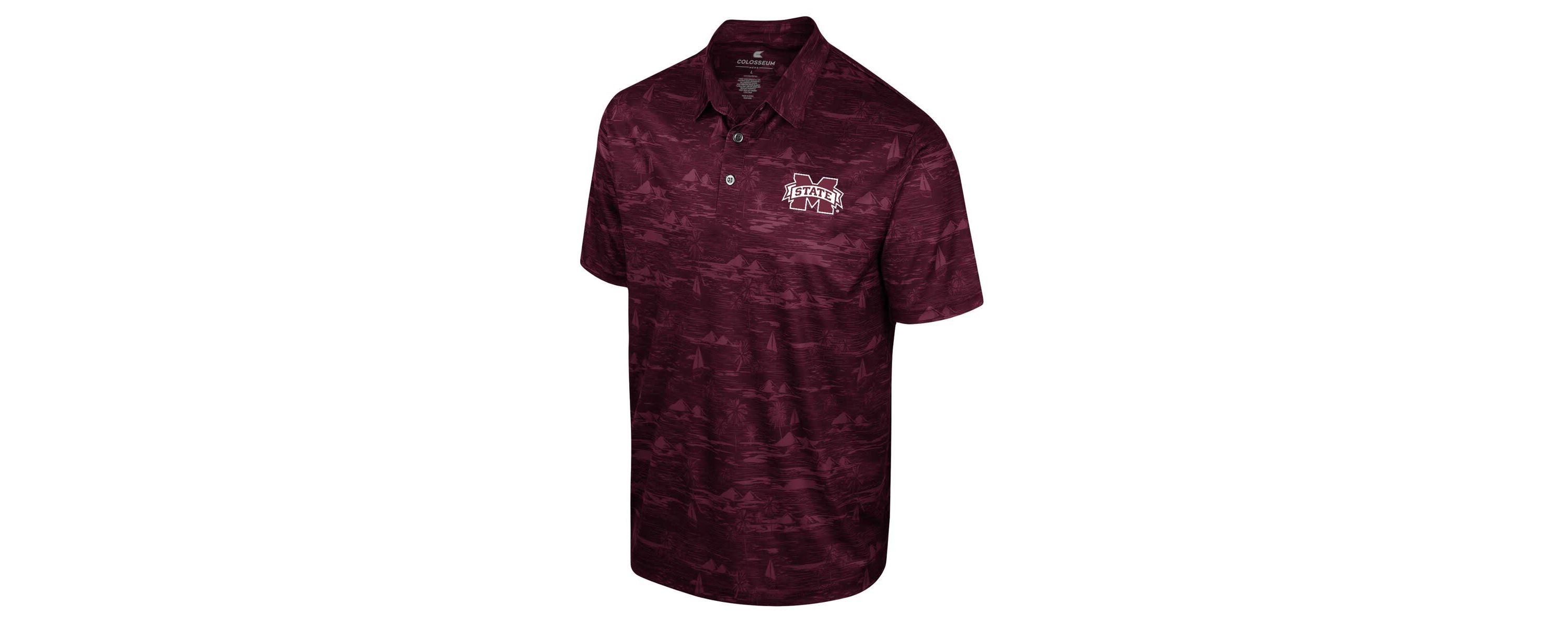 NCAA Mississippi State Bulldogs Daly Print Polo