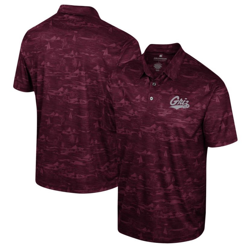 NCAA Montana Grizzlies Daly Print Polo