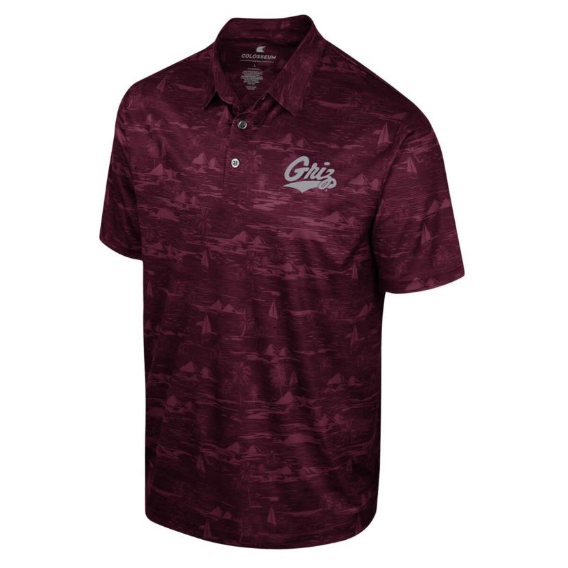 NCAA Montana Grizzlies Daly Print Polo