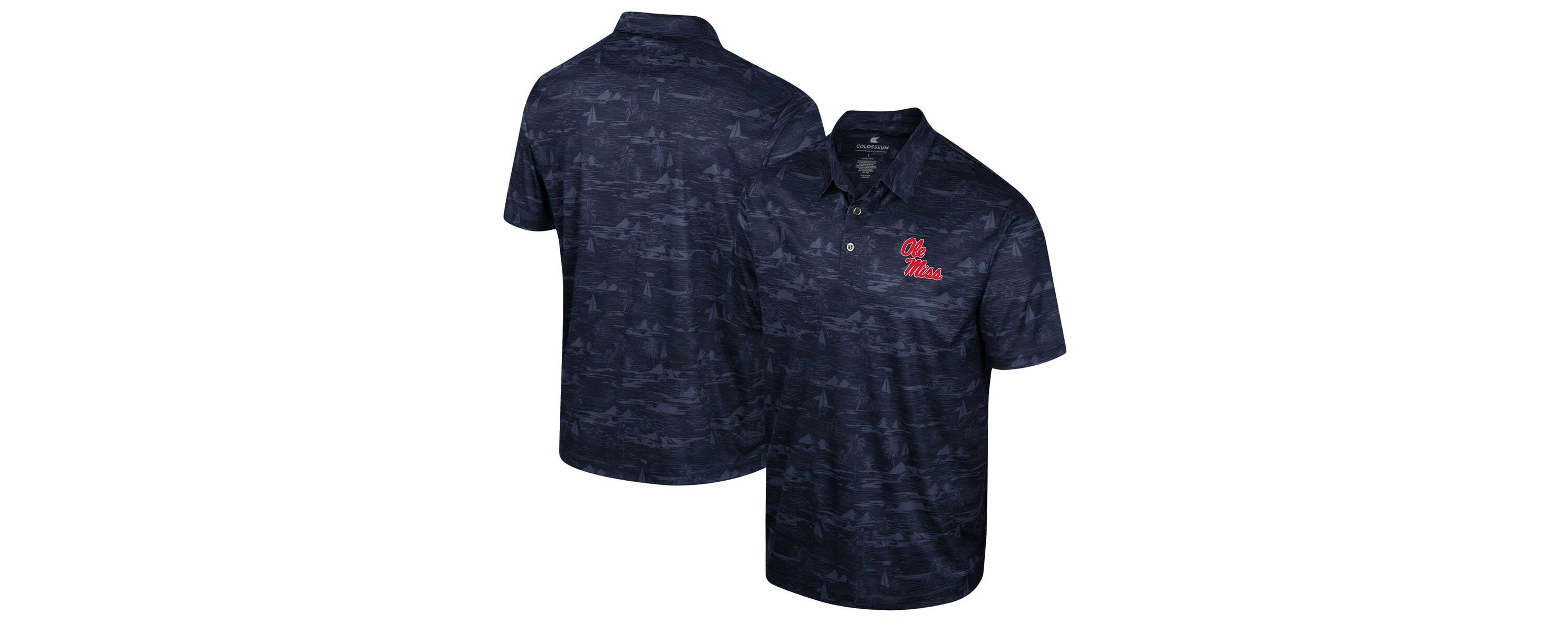 NCAA Ole Miss Rebels Daly Print Polo