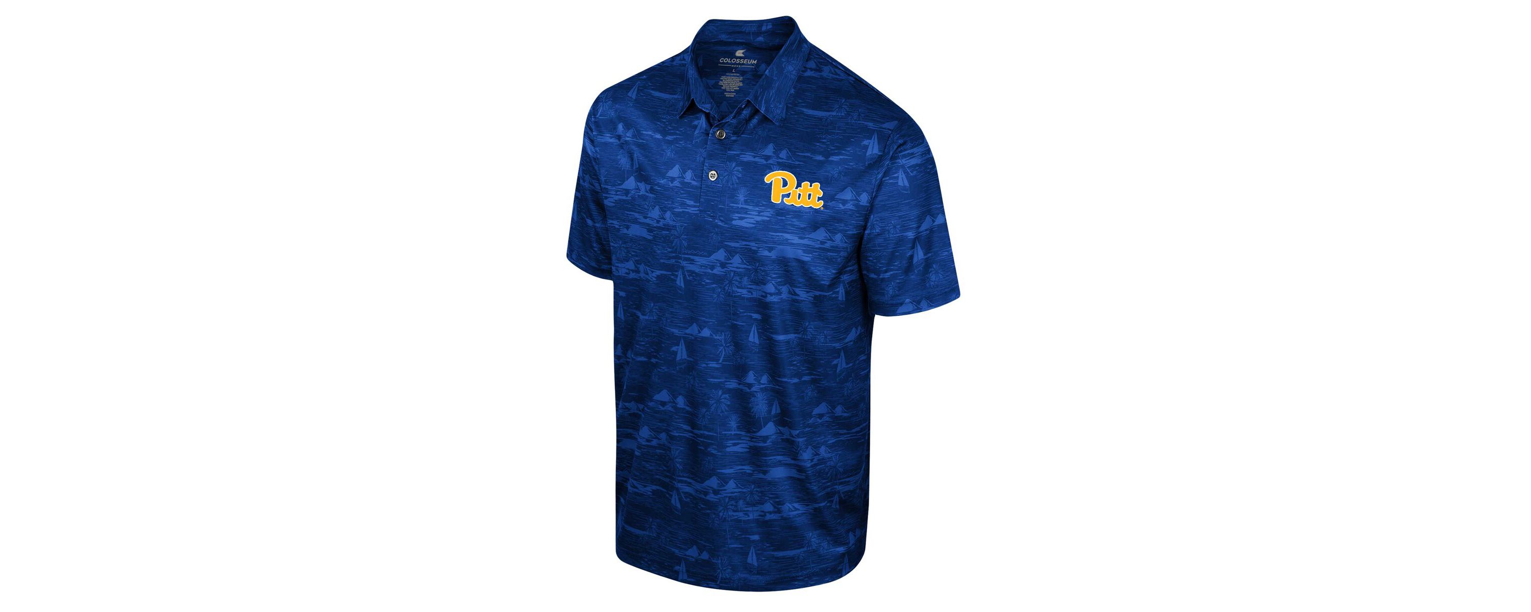 NCAA Pitt Panthers Daly Print Polo