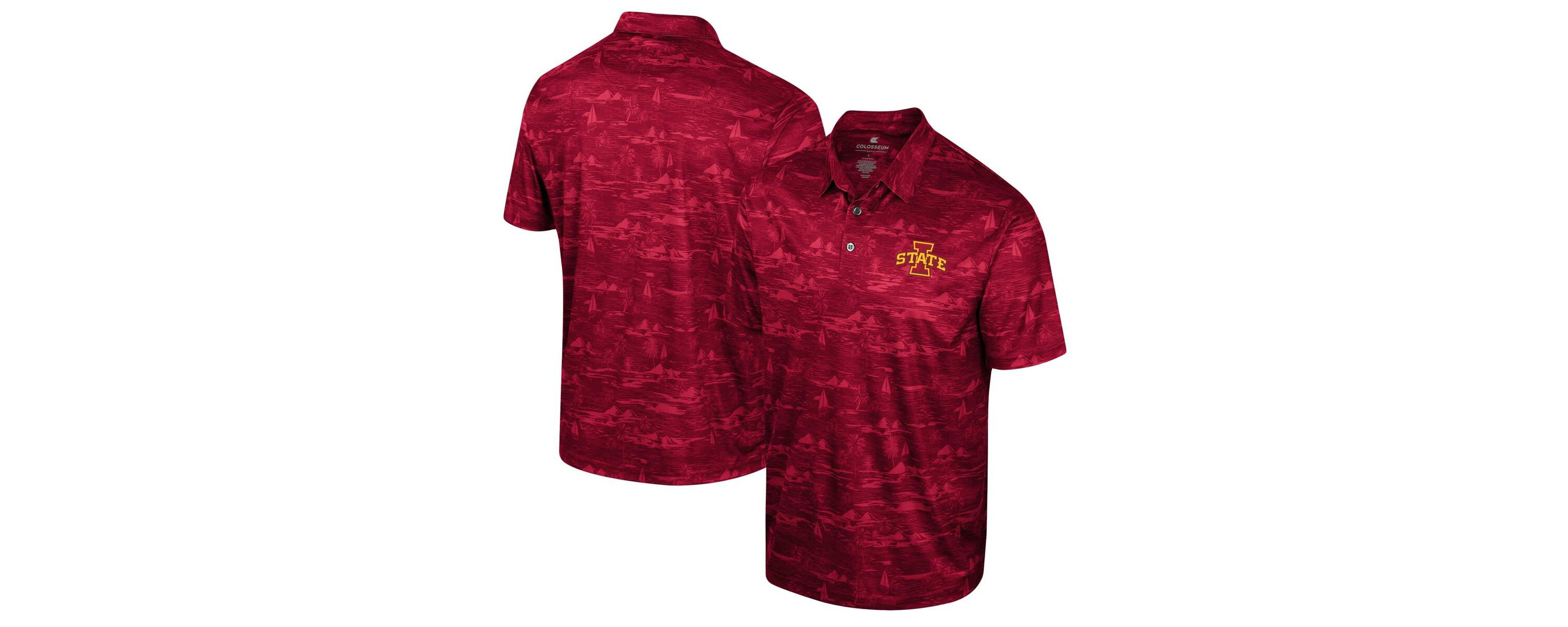 NCAA Iowa State Cyclones Daly Print Polo