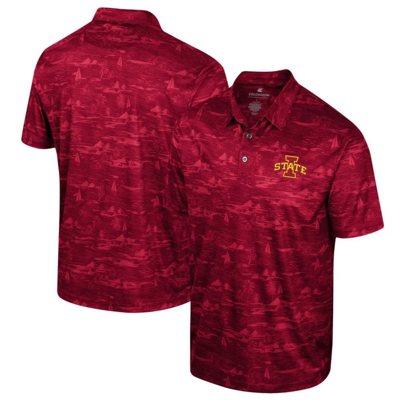 NCAA Iowa State Cyclones Daly Print Polo