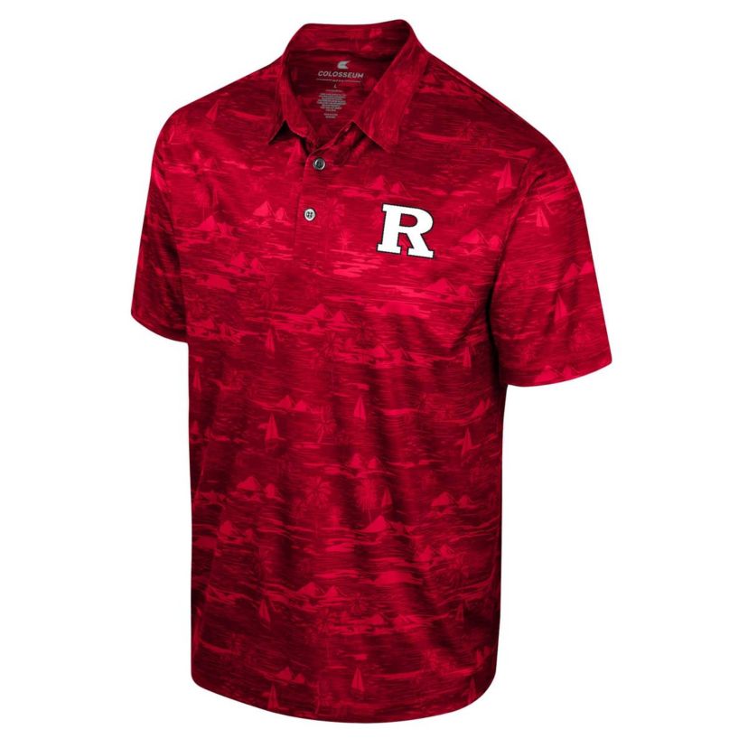 Rutgers Scarlet Knights NCAA Rutgers Knights Daly Print Polo