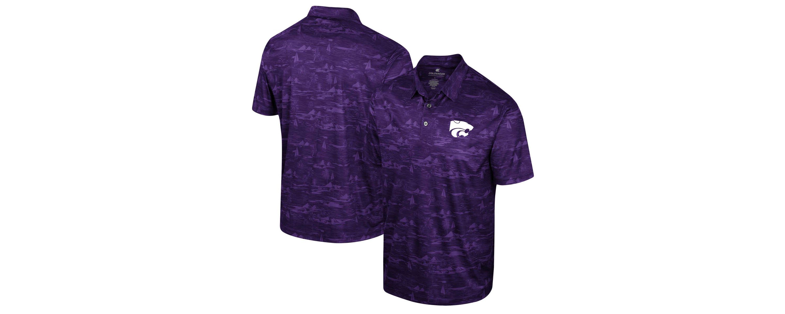 NCAA Kansas State Wildcats Daly Print Polo