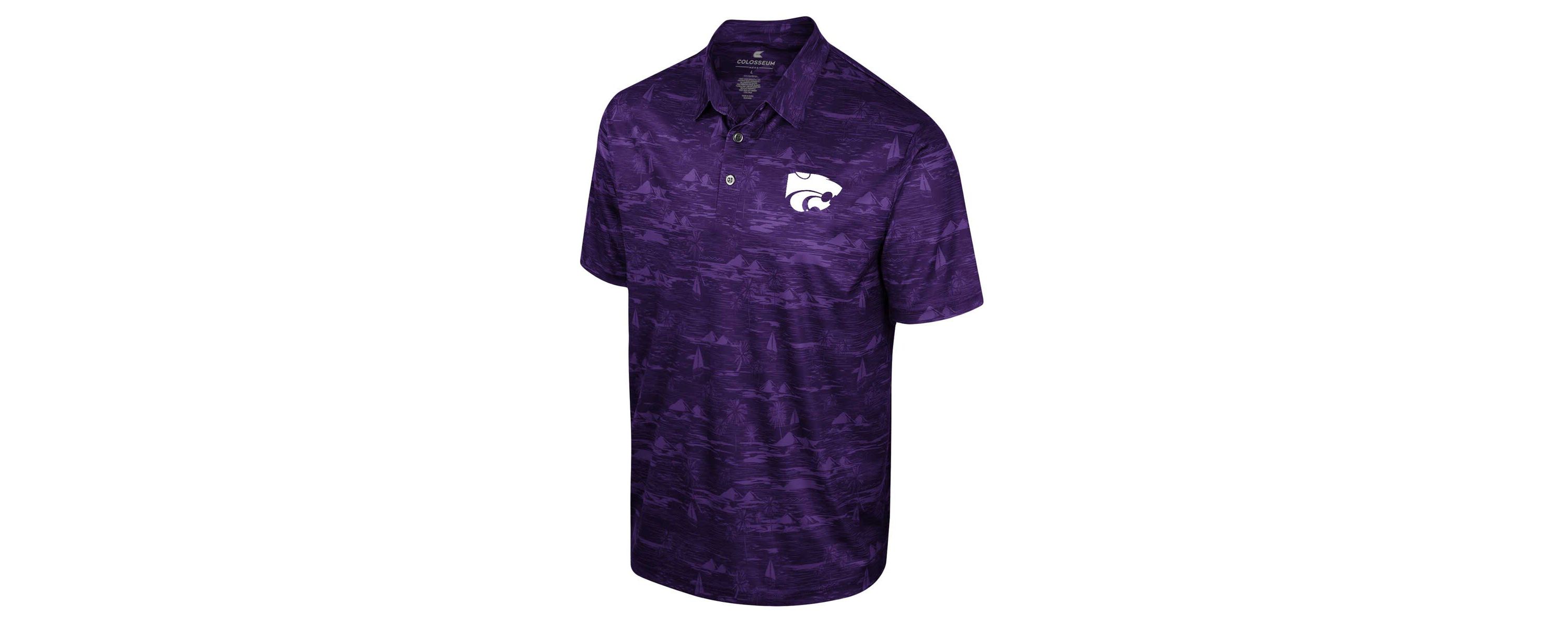 NCAA Kansas State Wildcats Daly Print Polo
