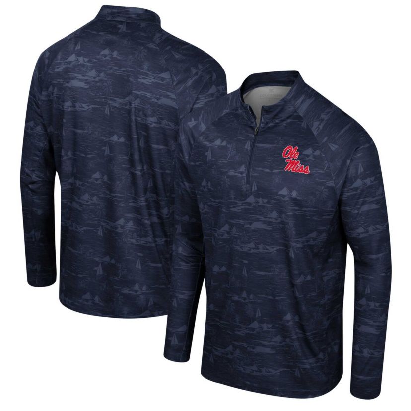 NCAA Ole Miss Rebels Carson Raglan Quarter-Zip Jacket