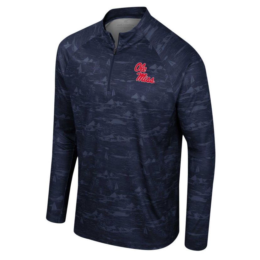NCAA Ole Miss Rebels Carson Raglan Quarter-Zip Jacket