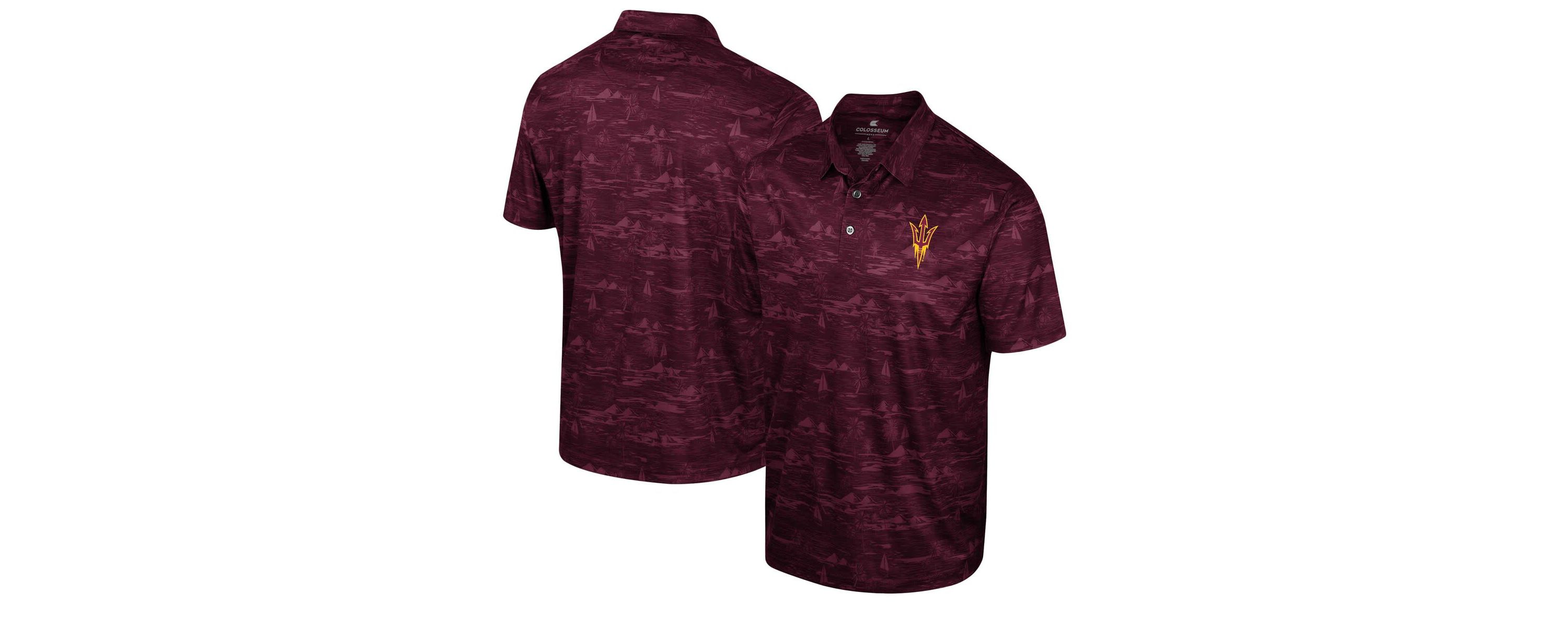 NCAA Arizona State Sun Devils Daly Print Polo