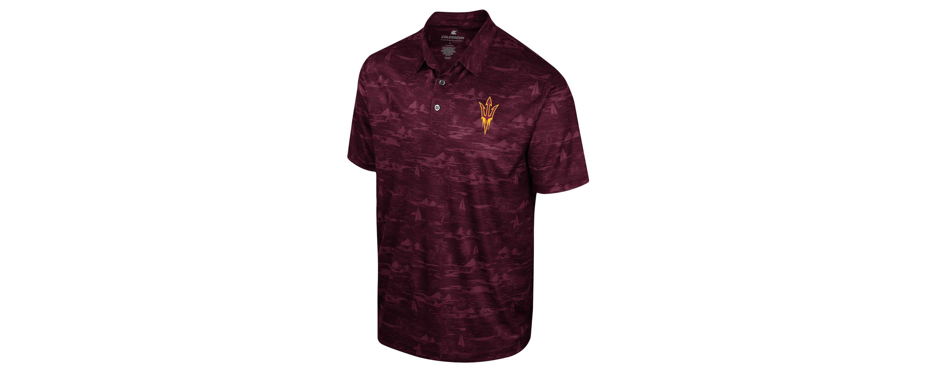 NCAA Arizona State Sun Devils Daly Print Polo