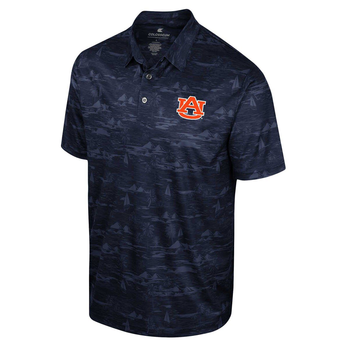 NCAA Auburn Tigers Daly Print Polo