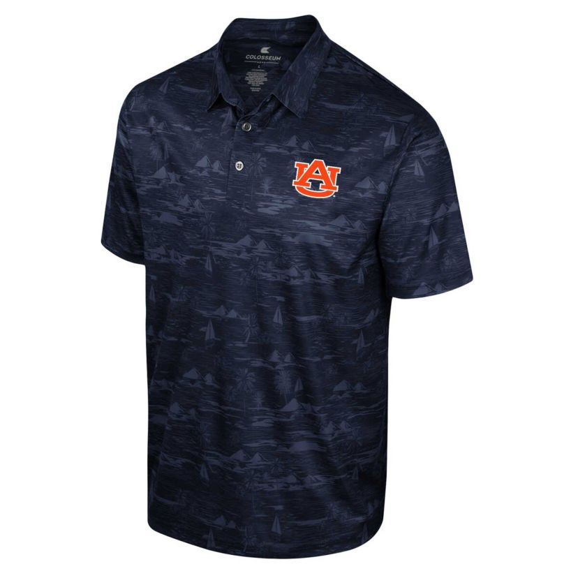 NCAA Auburn Tigers Daly Print Polo
