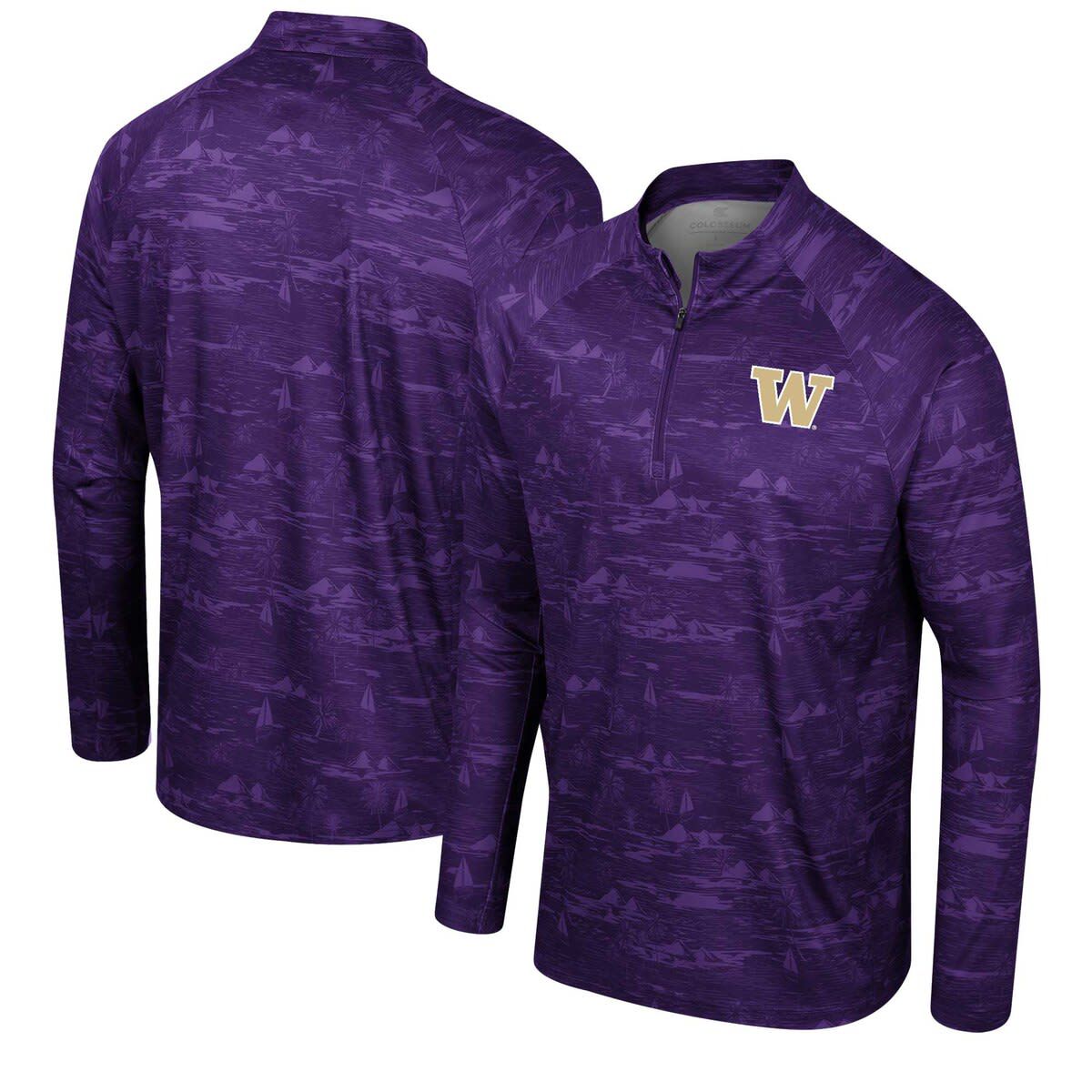 NCAA Washington Huskies Carson Raglan Quarter-Zip Jacket
